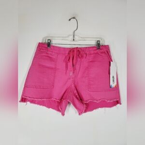 NWT YMI Freckled Poppy Jogger Shorts In Barberry Pink, Size XL
